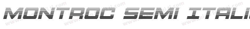 Montroc Semi Italic Semi Italic字体转换